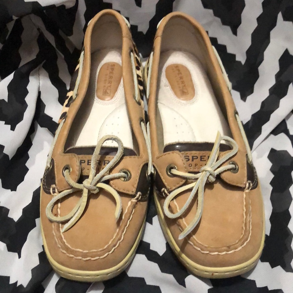 Angelfish Leopard Slip-on Boat Shoes